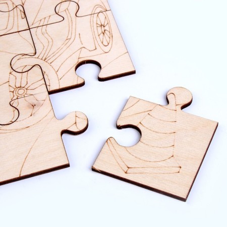 Wood painting "Machine"-3