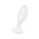 Anal plug Toyfa, acrylic, white color, 9.5 cm, D 3.4 cm