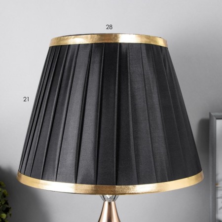 Alvi table lamp 1x60W E27 black and gold 28x28x45 cm Risalux-4