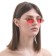 Sunglasses "OneSun", UV 400, pipe 15.5 cm, width 14 cm, 3 x 5.5 cm, red