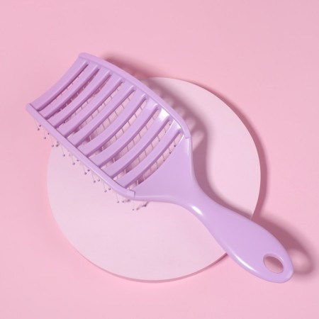 The comb is massage, wide, ventilated, 7.5 × 23 cm, color mix-3