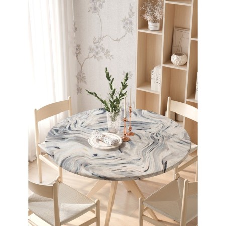 The tablecloth “Otherworldly World”, round, oxford, elastic band, size 140x140 cm, diameter 105-120 cm-2