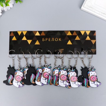 Acryl keychain "Unicorn with donut" 5.8x4.5 cm-7
