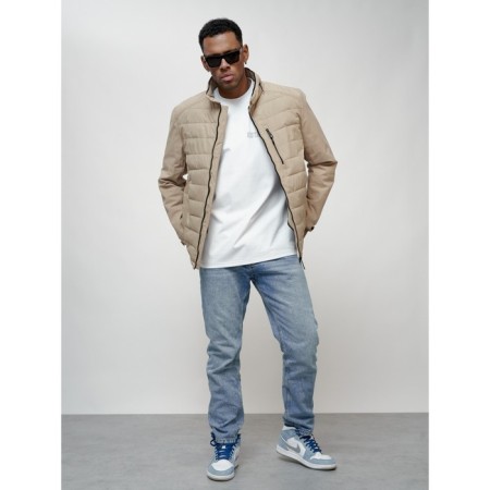 Male spring jacket, size 48, beige color-10