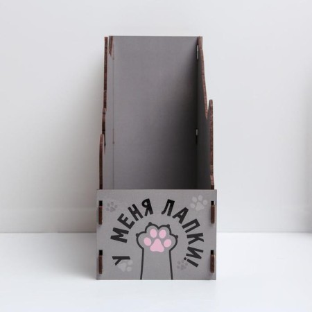 Organizer for books "Cat", 25 x 27 x 12.6 cm-2