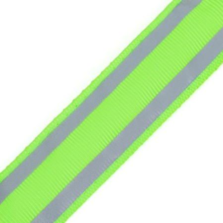 Collar with backlighting double strip size m, Osh 40-48 x 2.5 cm, 3 glow modes Green-5