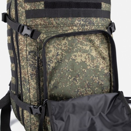 Tactical backpack, TAIF, 45 l, lightning department, 2 outer pockets, camouflage color/green-5