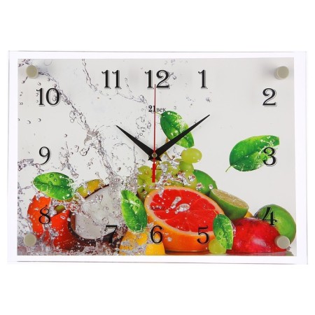 Wall clock: kitchen, "citrus", silent, 25 x 35 cm-4