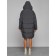 Coat insulated winter female, size 50, dark gray color