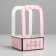 Box-Obel for Flowers "Pink", 12 cm × 12 cm × 22 cm