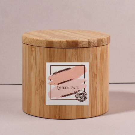 Organizer for storage "Bamboo", with a lid, sliding, D - 12 × 10.5 cm, brown color-9