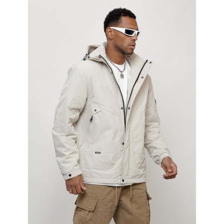 Male spring jacket, size 50, light-gray color-6