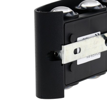 Facade lamp "Semosfer", FSD-070, 6 W, 3000K, 3 rays, IP65, 220 V, plastic, black 100842-8