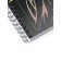 Notebook 96 liters on the crest of anime. Bright style, region charts, block offset mix