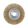 Metal brush for ushm scrap, flat, landing 22 mm, 125 mm