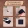 Clothing patch "Square", 2.6 × 2.6 cm, heat-mileyle, dark blue color