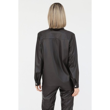 Eco -leather shirt, size 46-3