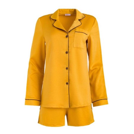 Female set (shirt, shorts) minku: Light touch color gold, size 48-6