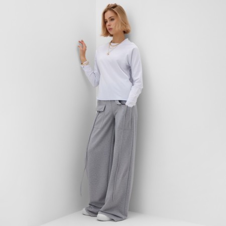 Women's pants cargo minku: casual collection color gray, pr 46-3