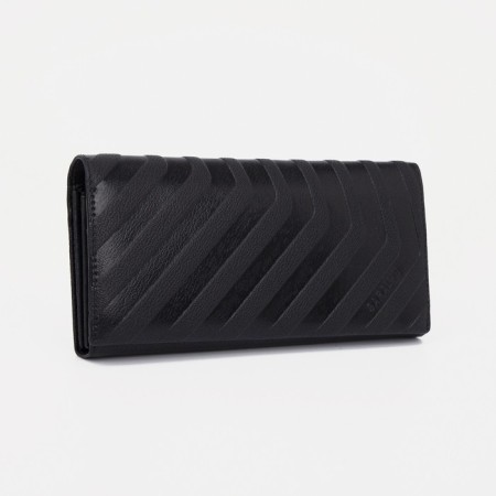 Women's wallet on magnets, black color
