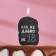 A candle for a cake "How long have you been not 18. With a joke", black, 6.5 cm