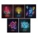 A set of notebooks of 5 pieces, 48 ​​sheets in the Calligrata "Neon" cage, covered cardboard, offset unit