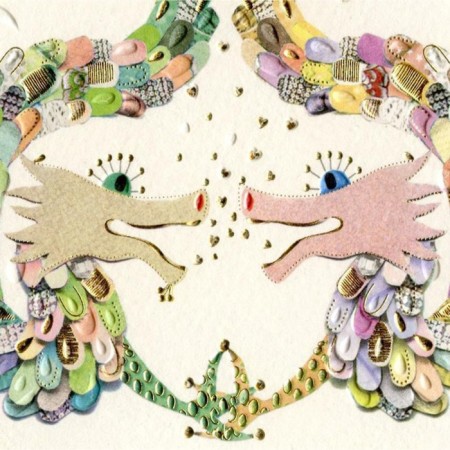 Turnowsky postcard "Two dragons", 16.7x11.8 cm-1