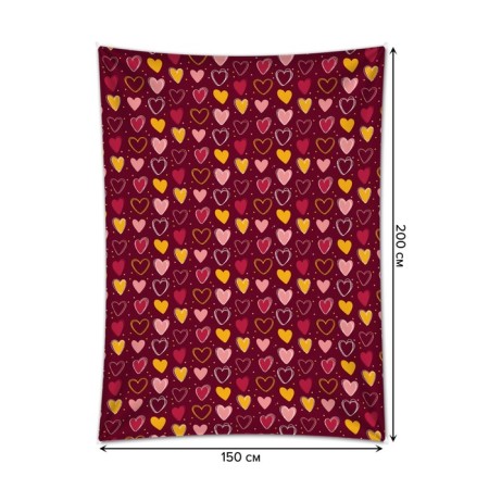 Decorative panel with photo printing "Abundance of love", vertical, size 150x200 cm-1