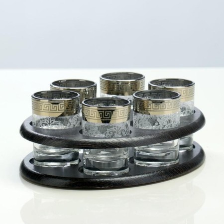 Mini-bar 6 objects oval, engraving 50 ml-3