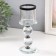 Glass of glass per 1 candle "Crystal ball" Black inserts 18.3x7x7 cm