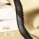 Elastic lace, 25 mm × 9 ± 0.5 m, black color