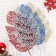Decor shine "Monster leaves" 30 cm, mix