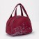 Sports bag with lightning, burgundy/gray color