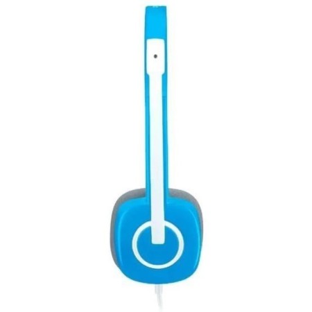 Headphones with the Logitech H150 microphone Blue/White 1.8m Pavers (981-000454)-4