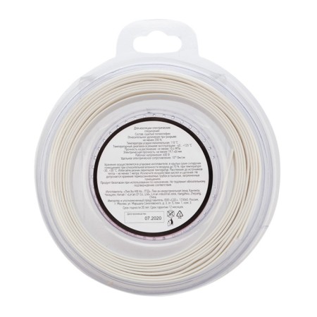 The heat -assigned NG is 8.0/4.0mm, white, 2,44M REXANT-2