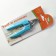 Small side claws with straight handles, a hole of 9 mm, blue