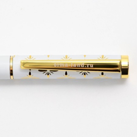Pen in the gift case “Golden Teacher”, metal, blue paste, writing node 1.0 mm-6