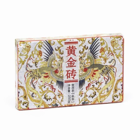 Chinese sustained black tea "Shu Puer Huangjin Zhuan", 250 g, brick-2