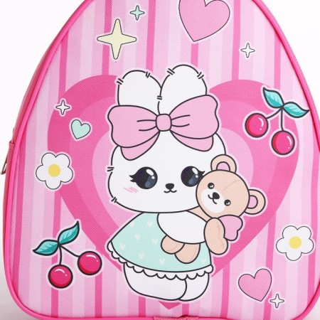Baby backpack for a girl "Milot", 23 x 5 cm cm, lightning department, red color-2