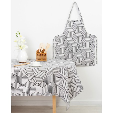 A set of decorative napkins of the share 40x40cm 4pcs, white trend, 100% PE-3
