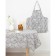 A set of decorative napkins of the share 40x40cm 4pcs, white trend, 100% PE