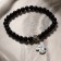 Bracelet with a suspension Mix Shar No. 6 "Shungit", 5.5cm
