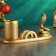Kashpo - organizer "Snake of Cobra" gold with gilding