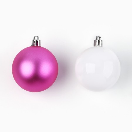 Christmas balls New Year, for the New Year, D = 6 cm, 8 pcs., Red color-1
