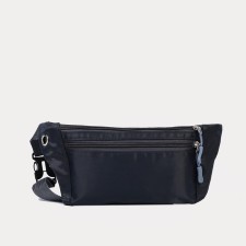 Lightning waist bag, outer pocket, USB connector, dark gray color