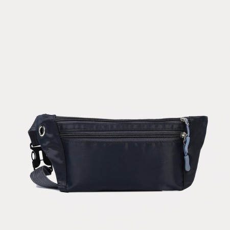 Lightning waist bag, outer pocket, USB connector, dark gray color