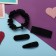 Hair set "Toliman" (1 elastic band-6 cm, 3 invisibility-7 and 5 cm) black