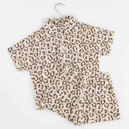 Muslim children's suit Amarobaby Easy, height 122 cm, print leopard-23