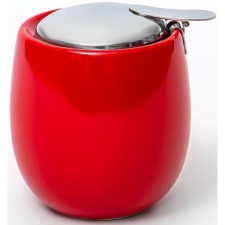 Sugar with Elrington lid “Felicita, Glaze”, 250 ml, red color