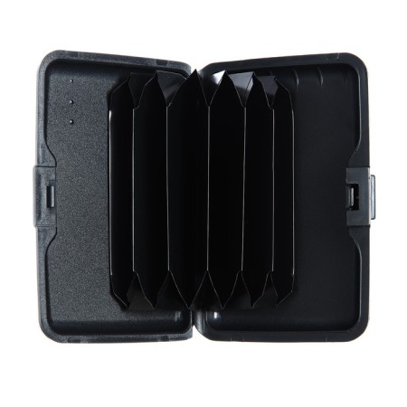 The visitor is plastic, metal, with departments inside, black-3